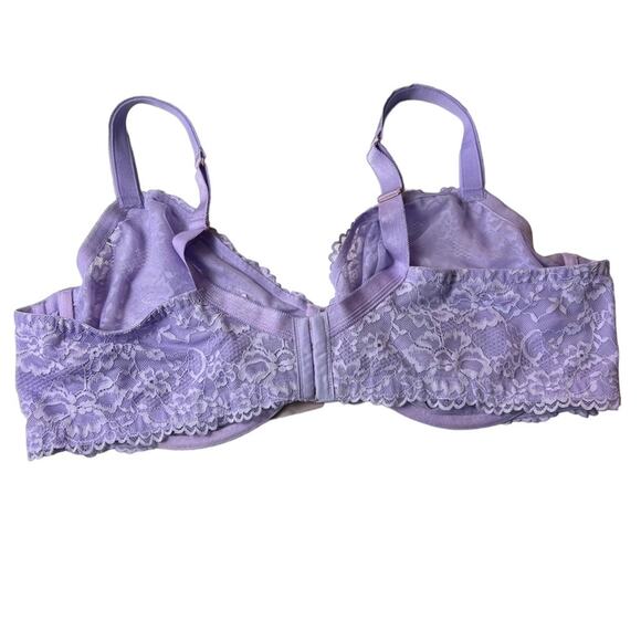 Savage X Fenty Lavender Floral Lace Unlined Bra Size 46 DDD - Picture 5 of 12